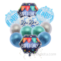 Alles Gute zum Geburtstag Folie Latexballons Set